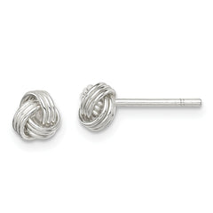 Sterling Silver Love Knot Post Earrings