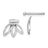 Sterling Silver Rhodium Plated Earrings
