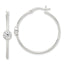 Cubic Zirconia Hoop Earrings in Sterling Silver, 29mm - Sophia Jewelers
