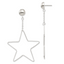 Star Stud Dangle Earrings in Sterling Silver, 46mm - Sophia Jewelers