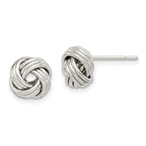 Sterling Silver Polished Love Knot Earrings