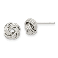 Sterling Silver Polished Love Knot Earrings