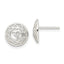 Sterling Silver Filigree Om Spirituality Post Earrings