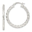 Twisted Hoop Earrings in Sterling Silver, 32.25mm - Sophia Jewelers