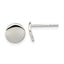 Sterling Silver Polished Flat Circle Post Earrings