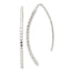 Threader Earrings in Sterling Silver, 1.8mm Textured - Sophia Jewelers