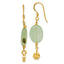 Prehnite Dangle Earrings in Gold-Plated Sterling Silver - Sophia Jewelers
