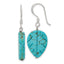 Magnesite Leaf Shepherd Hook Dangle Earrings in Sterling Silver - Sophia Jewelers