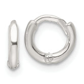 Sterling Silver Polished Hinged Hoop Earrings