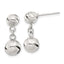 Sterling Silver Polished Knot Dangle Post Earrings