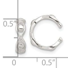 Sterling Silver E-Coating Polished Pair of 2 Cuff Earrings