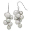 Grey Near-Round Freshwater Pearl Dangle Earrings in Sterling Silver - Sophia Jewelers