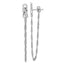 Infinity Twisted Chain Stud Earrings in Sterling Silver, 5.1mm - Sophia Jewelers