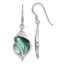 Abalone Shell Dangle Earrings in Sterling Silver, 12mm - Sophia Jewelers