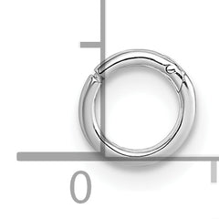 Sterling Silver Rhodium-plated Polished Single Cartilage Hoop Earring