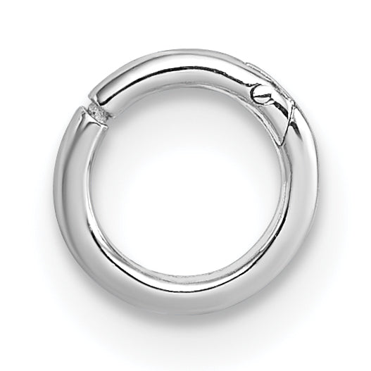 Sterling Silver Rhodium-plated Polished Single Cartilage Hoop Earring