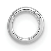 Sterling Silver Rhodium-plated Polished Single Cartilage Hoop Earring