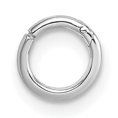 Sterling Silver Rhodium-plated Polished Single Cartilage Hoop Earring