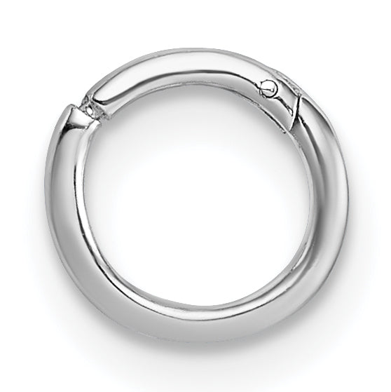 Sterling Silver Rhodium-plated Polished Single Cartilage Hoop Earring