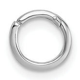 Sterling Silver Rhodium-plated Polished Single Cartilage Hoop Earring