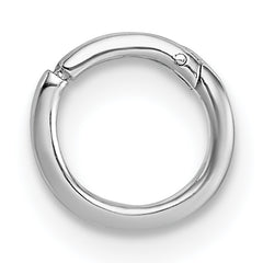 Sterling Silver Rhodium-plated Polished Single Cartilage Hoop Earring