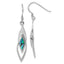 Abalone Fancy Shepherd Hook Dangle Earrings in Sterling Silver - Sophia Jewelers