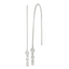 Triple Graduated Ball Threader Earrings in Sterling Silver - Sophia Jewelers