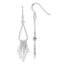 Fancy Teardrop Dangle Earrings in Sterling Silver, Moveable - Sophia Jewelers