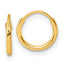 Sterling Silver Gold-tone 1.3mm Polished Endless Hoop Earrings