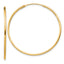 Sterling Silver Flash Gold-plated 1.3mm Endless Hoop Earrings