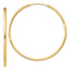 Sterling Silver Flash Gold-plated 2mm Endless Hoop Earrings