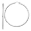 Sterling Silver Rhodium-plated 3mm Round Hoop Earrings - Sophia Jewelers
