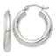 Sterling Silver 4mm Round Hoop Earrings - Sophia Jewelers