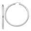 Sterling Silver 4mm Round Hoop Earrings