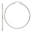 Sterling Silver 2mm Polished/Satin D/C Hoop Earrings