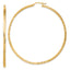 Sterling Silver Flash Gold-plated 2.5mm Polished/Satin D/C Hoop Earrings