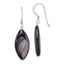 Sterling Silver Polished Gray Mother of Pearl Marquise Dangle Earrings - Sophia Jewelers