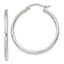 Sterling Silver 2mm Round Hoop Earrings - Sophia Jewelers