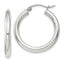 Sterling Silver 3mm Round Hoop Earrings - Sophia Jewelers