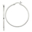 Sterling Silver 1.5x40mm Hoop Earrings