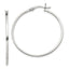 Sterling Silver 1.5x35mm Hoop Earrings