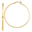 Sterling Silver Flash Gold-plated 1.5x50mm Hoop Earrings