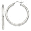 Sterling Silver 3mm Round Hoop Earrings - Sophia Jewelers