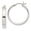 Sterling Silver 4.25x25Hoop Earrings - Sophia Jewelers