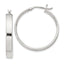 Sterling Silver 4.25x30 Hoop Earrings - Sophia Jewelers