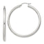Sterling Silver 3mm Round Hoop Earrings