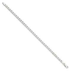 Sterling Silver 4.0mm D/C Flat Anchor Curb Chain