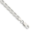 Sterling Silver 4.65mm Diamond-Cut Flat Anchor Curb Chain