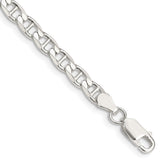 Sterling Silver 4.65mm D/C Flat Anchor Curb Chain