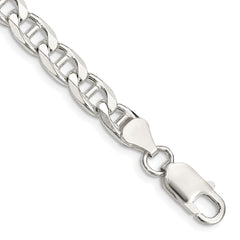 Sterling Silver 6.5mm D/C Flat Anchor Curb Chain